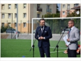 Burmistrz Wojciech Walulik uczestniczył w oficjalnym otwarciu boiska na ul. Tytoniowej