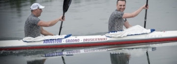 Burmistrz Augustowa podczas spływu Augustów-Grodno-Druskienniki